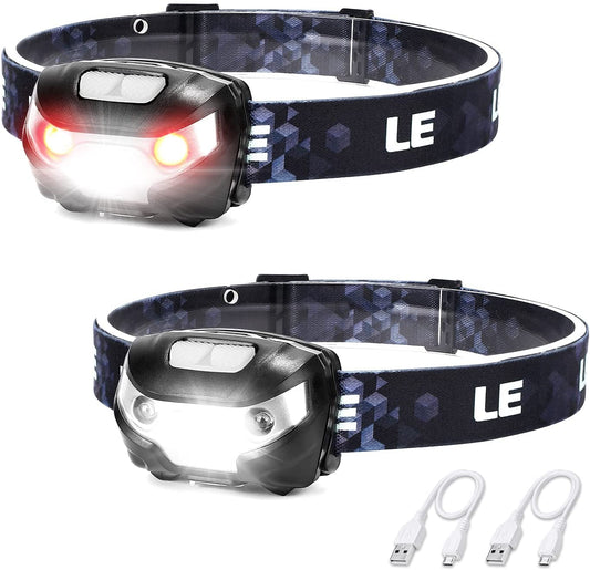 High Lumen LED Rechargeable Headlamp with Multiple Modes and Waterproof Design, Enjoy Outdoor Activities Camping, Hiking, Hunting, Running