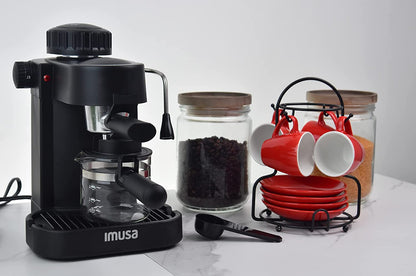 4-Cup Espresso/Cappuccino Maker Black