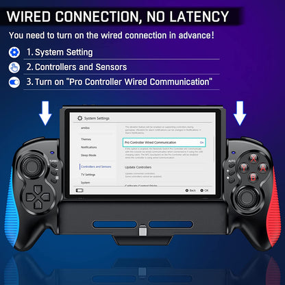 Professional Grade Switch Controllers: One Piece Joy Pad Replacement for Switch Pro Controller with Adjustable TURBO Function