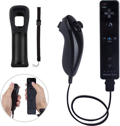 Bundle: 2 Remote Controllers with Built-in Motion Plus and 2 Nunchucks