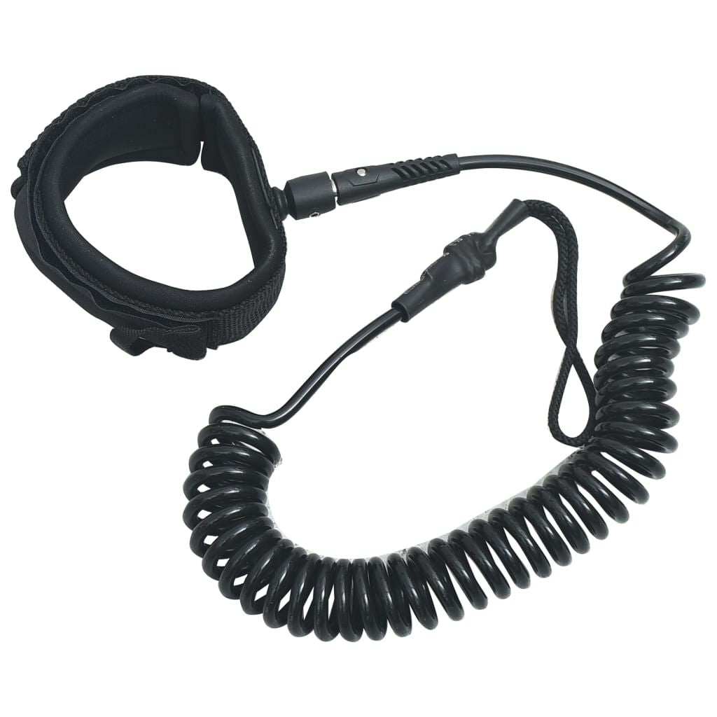 Professional Coiled Leash - Black, 10 Inches