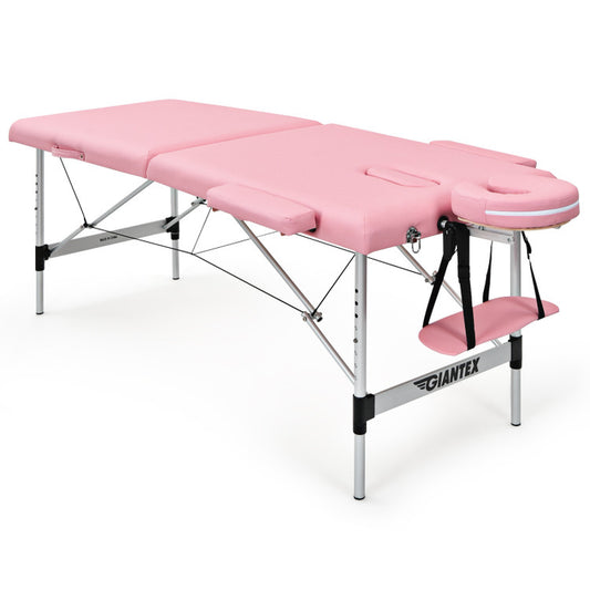 Professional Grade 84 Inch Portable Adjustable Massage Bed with Carry Case - Ideal for Facial, Salon, and Spa Use