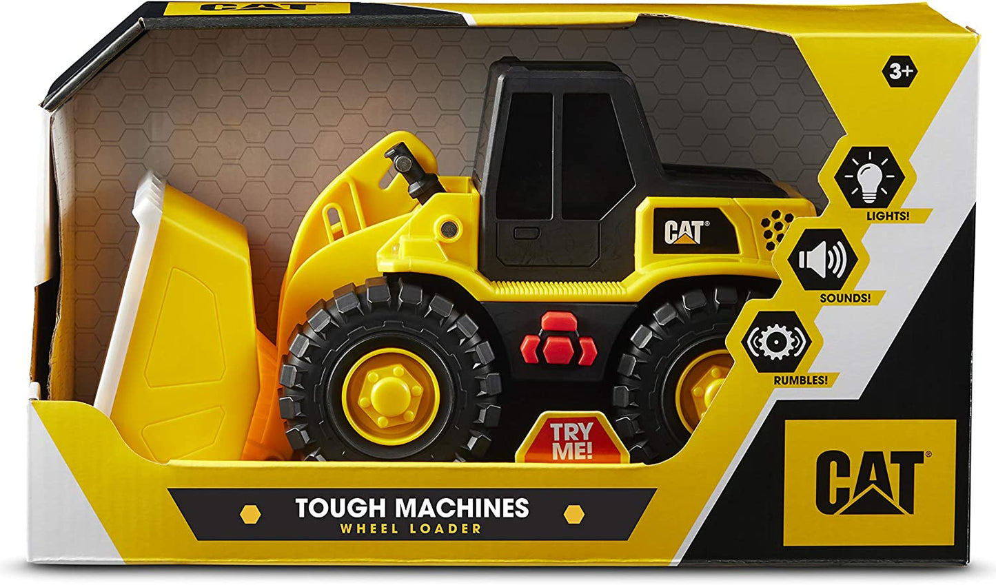 CAT(R) Construction Tough Machines Toy Wheel Loader: Enhancing Play Experience with Lights & Sounds, Yellow