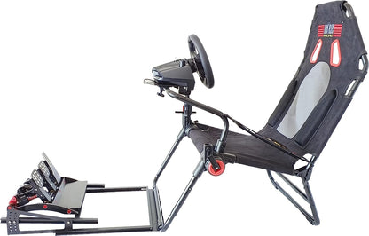 Enhanced Racing Simulator Cockpit Pedal Mount: Optimal PC Racing Game Accessories