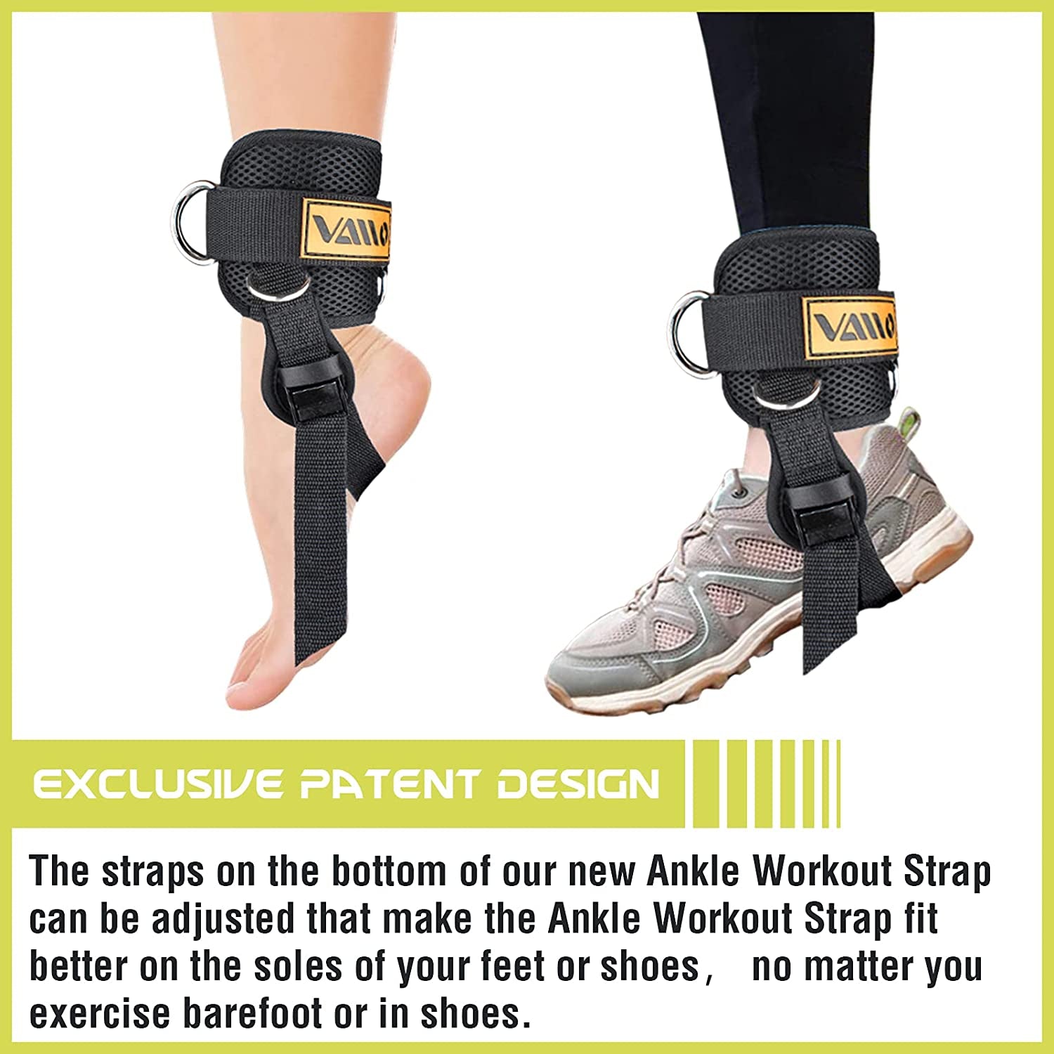 Adjustable Neoprene Ankle Straps for Cable Machines - Ideal for Kickbacks, Glute Workouts, and Lower Body Exercises - Enhance Leg Tone - Suitable for Both Men and Women - Sold as a Pair