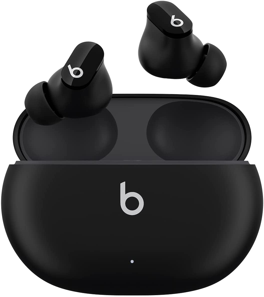 High-Quality Studio Buds: True Wireless Earbuds with Noise Cancelling Technology - Apple & Android Compatible, Integrated Microphone, IPX4 Rated, Resistant to Sweat, Class 1 Bluetooth Headphones - Black