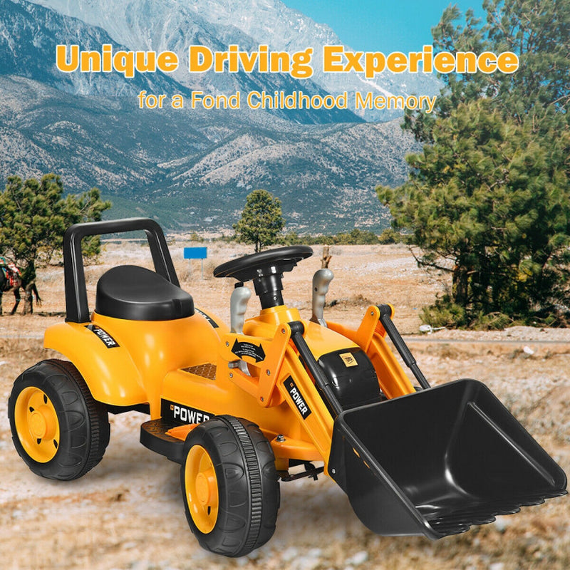 Electric 6V Kids Ride on Excavator with Battery Power