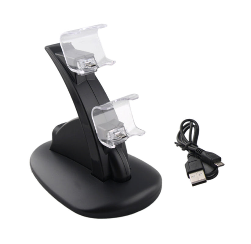 Dual USB Charging Dock Stand with USB Charging Cable for PlayStation 4 (PS4) Controllers