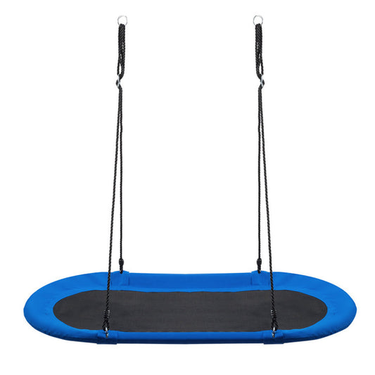 Outdoor Adjustable Swing Set with 60-Inch Saucer Surf