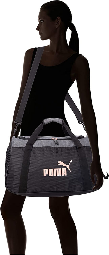 Puma Womens Evercat No. 1 Logo Duffel Bags, Pink/Grey, One Size US