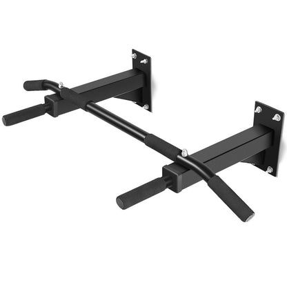 Wall-Mounted Multi-Grip Pull-Up Bar with Comfortable Foam Handgrips