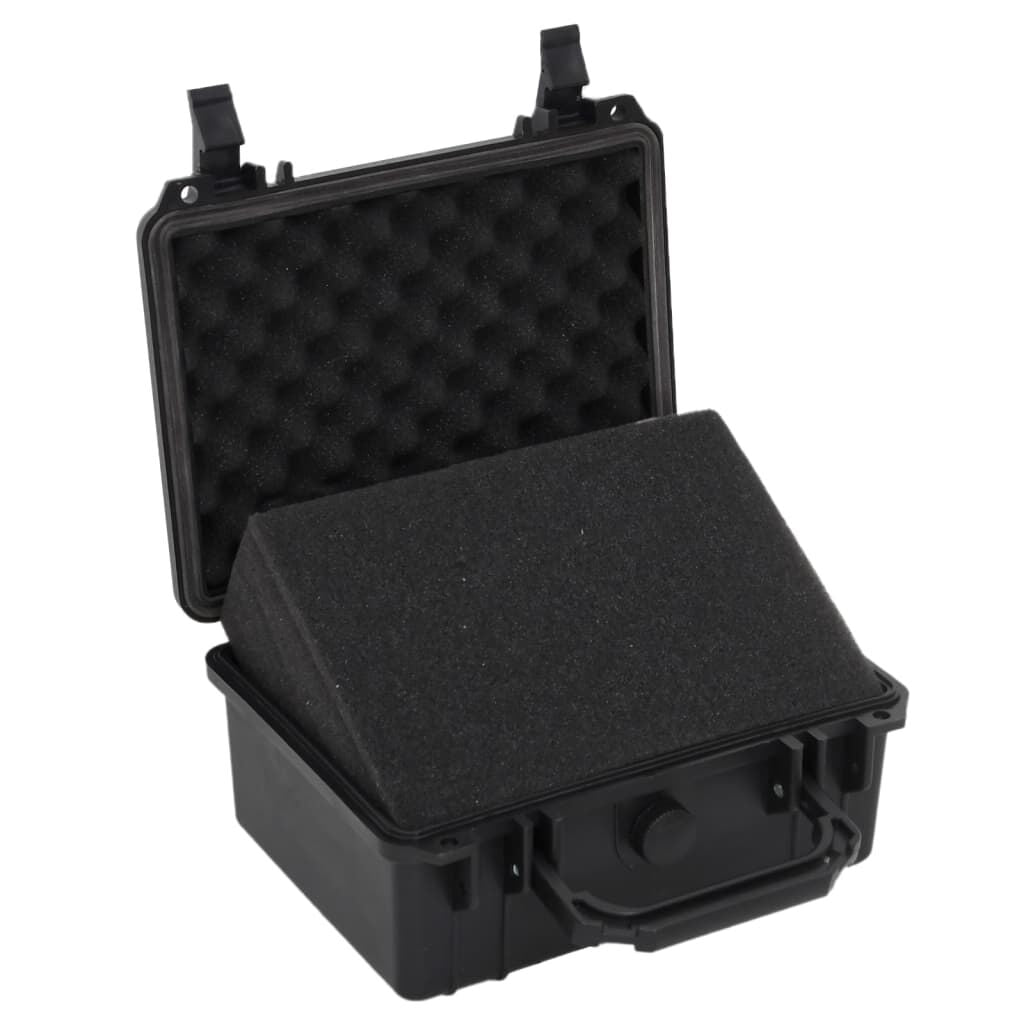 Compact Black Portable Flight Case - Dimensions: 9.4"X7.5"X4.3" - Made of High-Quality Polypropylene (PP)