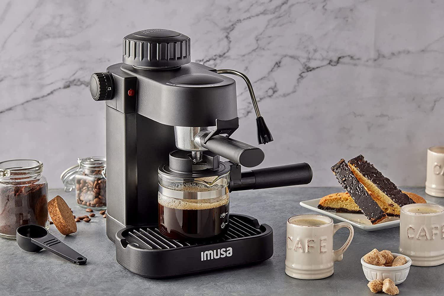 4-Cup Espresso/Cappuccino Maker Black