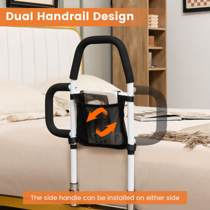 Dual Handrail Safety Bed Assist Rail for Enhanced Support