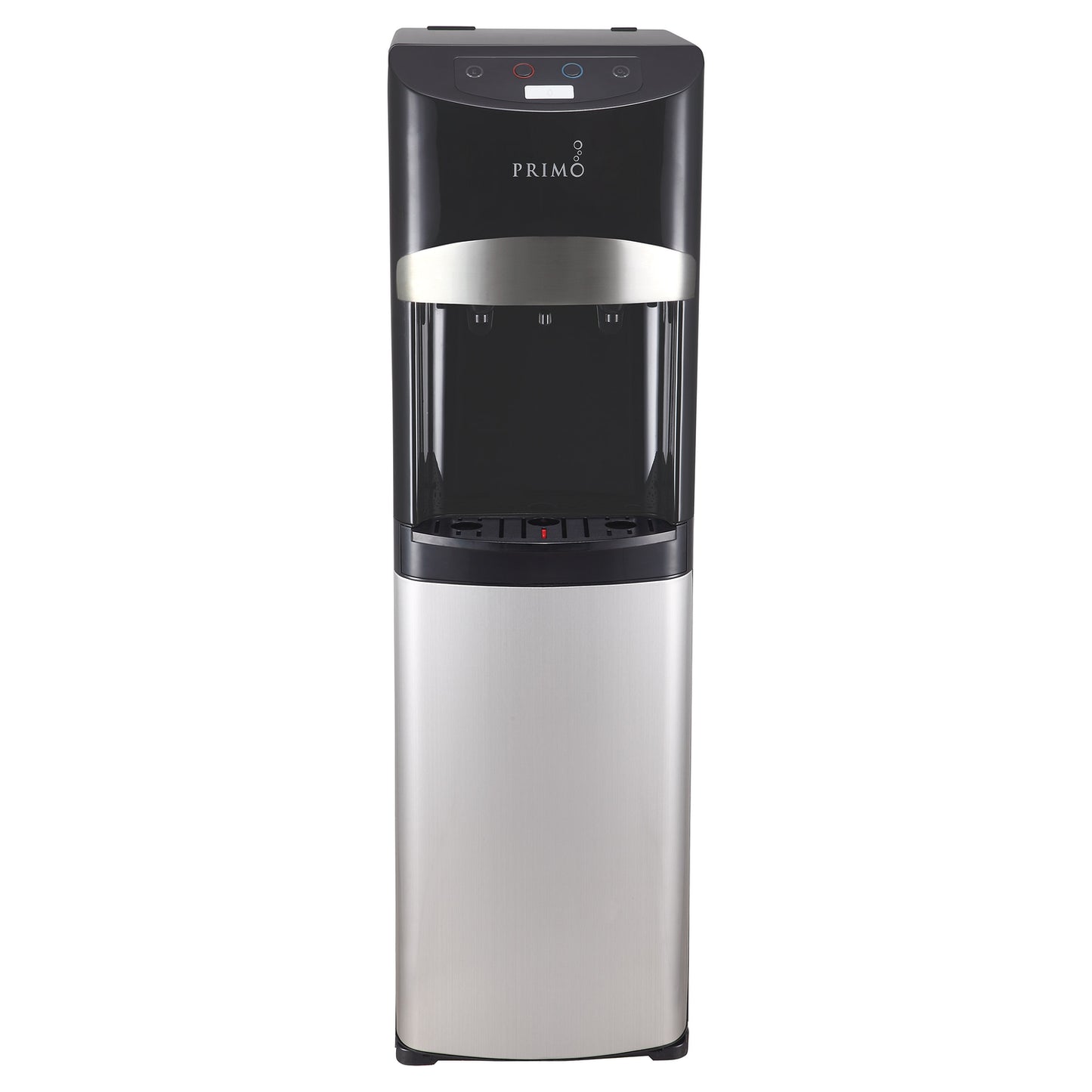 Black and Stainless Steel Bottom Load Water Cooler with Electronic Control