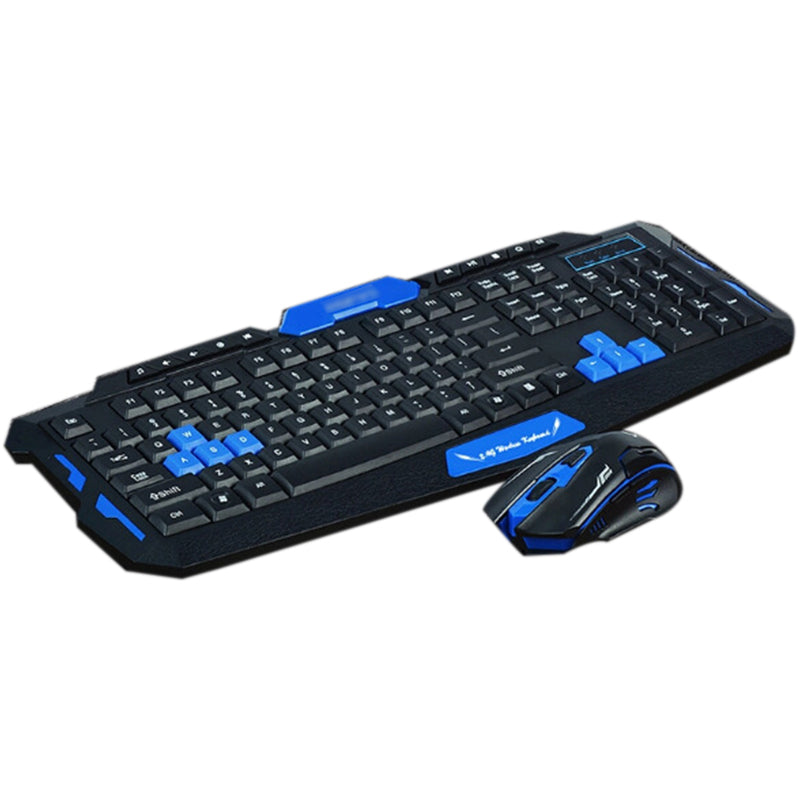 Ergonomic Waterproof Wireless Gaming Keyboard and Mouse Combo for PC, Laptop, and Desktop Gamers - HK8100 2.4G Optical Technology